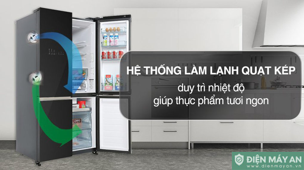 Tủ lạnh Hitachi Inverter 645 lít Multidoor R-WB700VGV4 GBK
